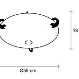 "Solune" ceiling light by Jean-François Crochet for Terzani