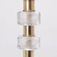 Orrefors crystal and brass table lamp for Vitrika