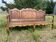 Rustic Bench Veranda Patio Vintage Garden Bench Living Room Oak 1980s