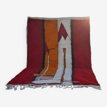 Tapis Beni ouarain 300x200 cm, fabrication artisanale marocaine