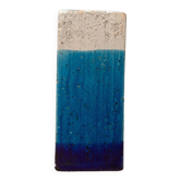 Mid-century Italian blue and white minimalist vase by Bitossi, 1960s.