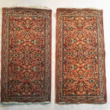 Pair of oriental carpets Mohajeran Sarouk, Iran.