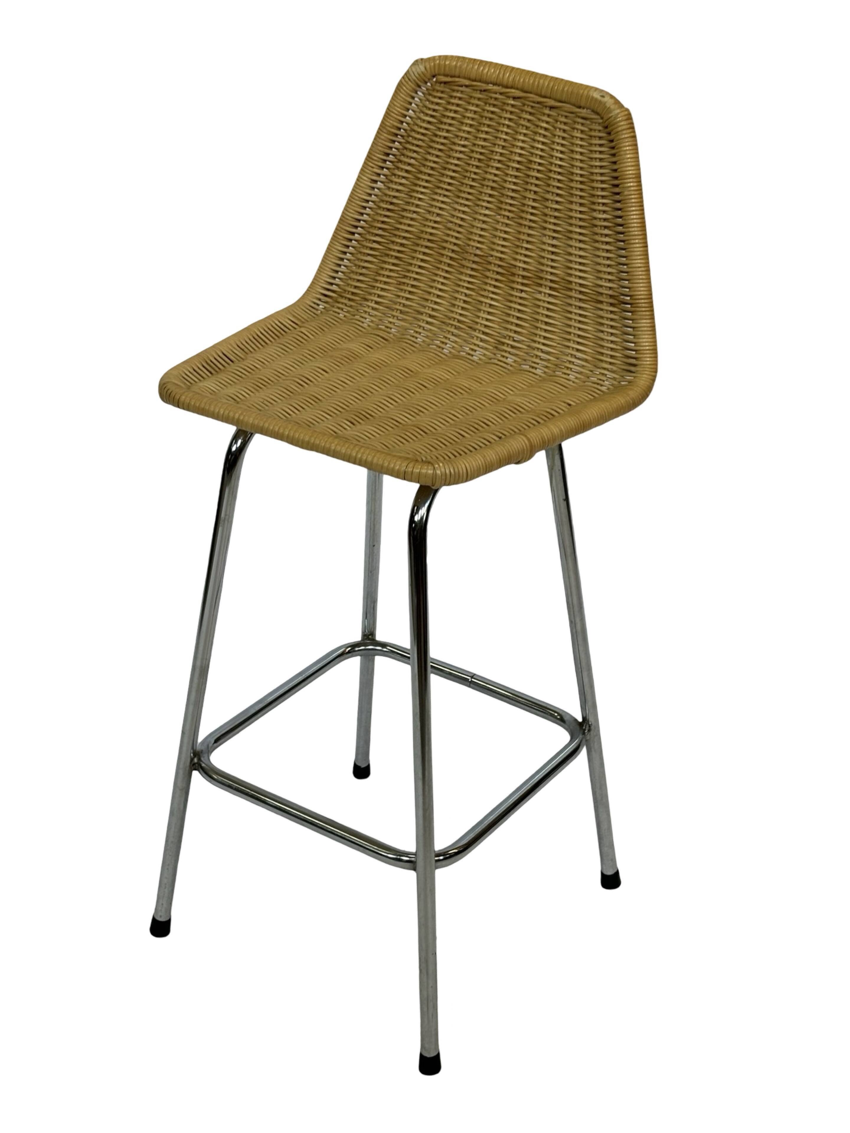 Vintage stool barstool Dirk van Sliedregt Rohe Noordwolde 1960 Netherlands