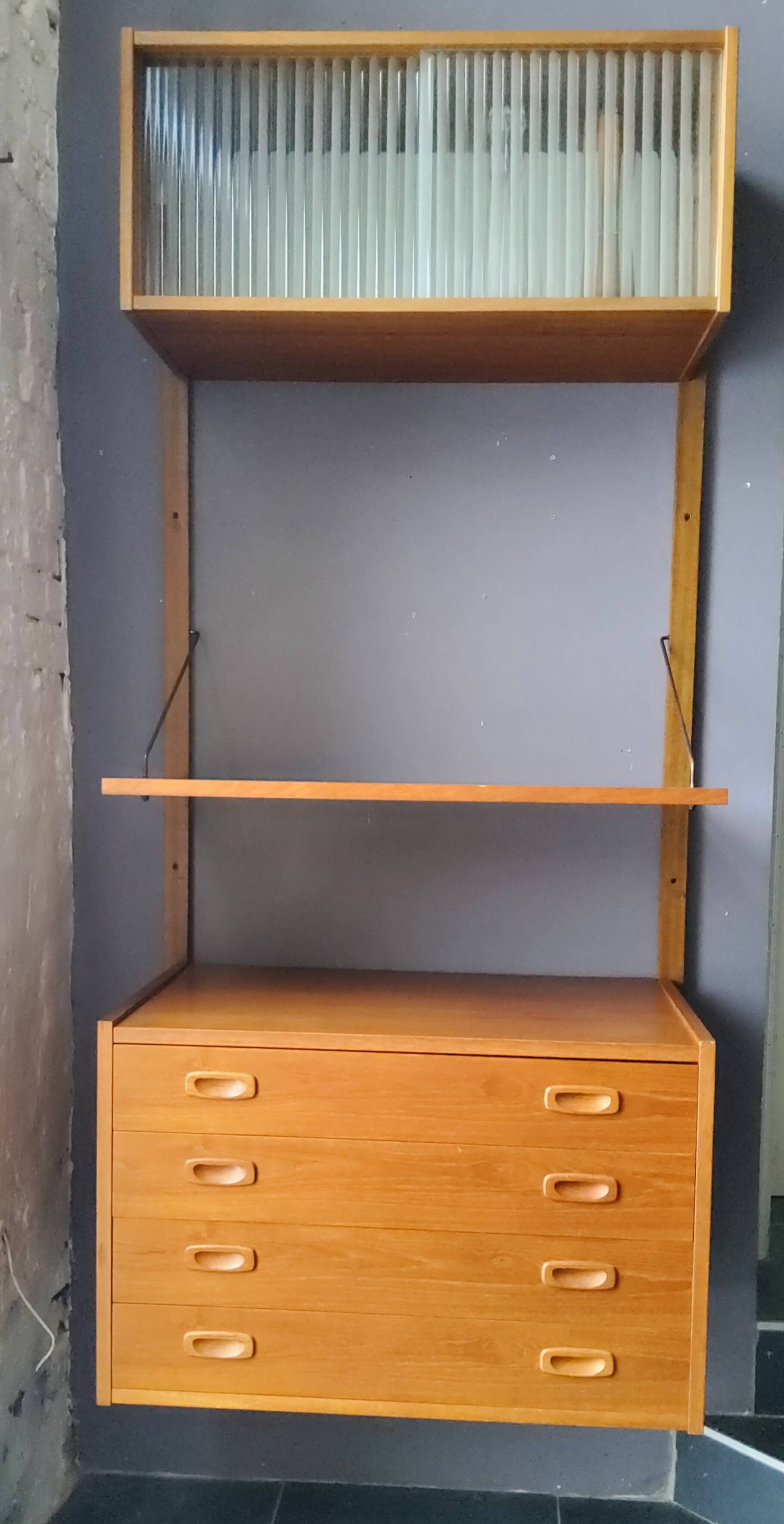 Preben Sorensen wall unit, Denmark 1960