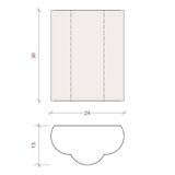 3 appliques murales lin et galons velours