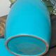 Bonbonnière en céramique bleu turquoise