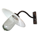 Industrial iron swan neck wall light