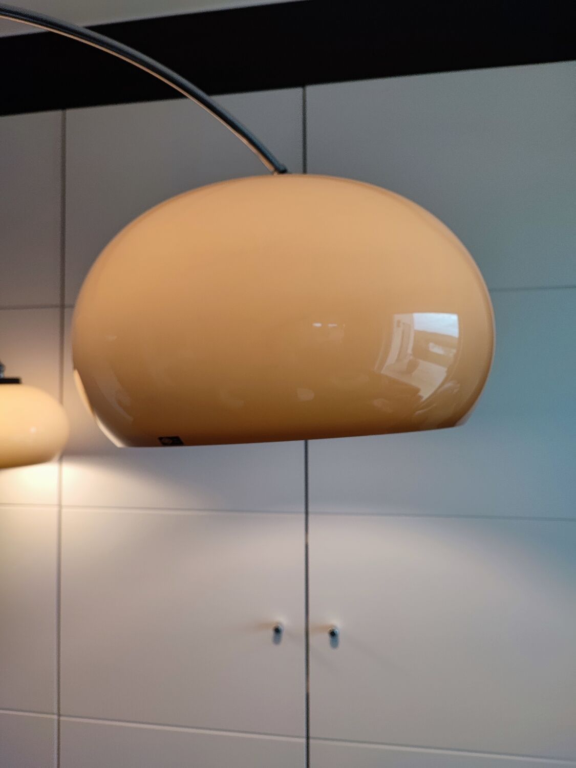 Dijkstra floor lamp chrome and plastic