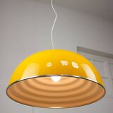 Rare Large Yellow Space-age Pendant from Guzzini, 1970s
