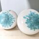 Pair of Postmodern White and Light Blue Murano Glass Table Lamps, Italy
