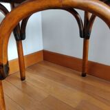 Set of 4 wooden bistro chairs