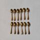 12 Vermeil Mocha Spoons