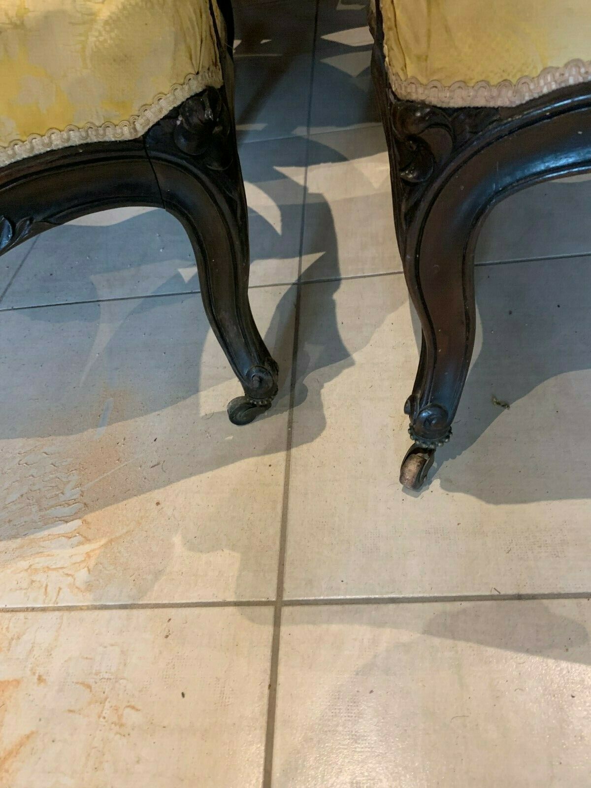 Napoleon III rosewood suite of eight 19th century armchairs