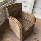 Rattan armchair