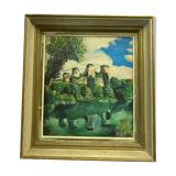 Oil on panel
