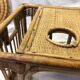 Plateau repas en rotin vintage