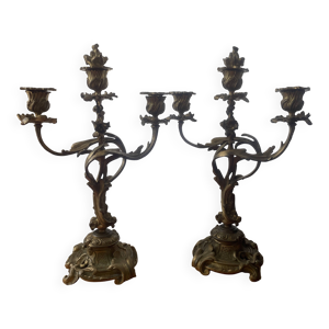 Deux magnifiques candélabres