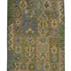 Laine verte Afghan Kilim Traditionnel Géométrique Tissé à plat Tapis fait à la main - 80x120cm
