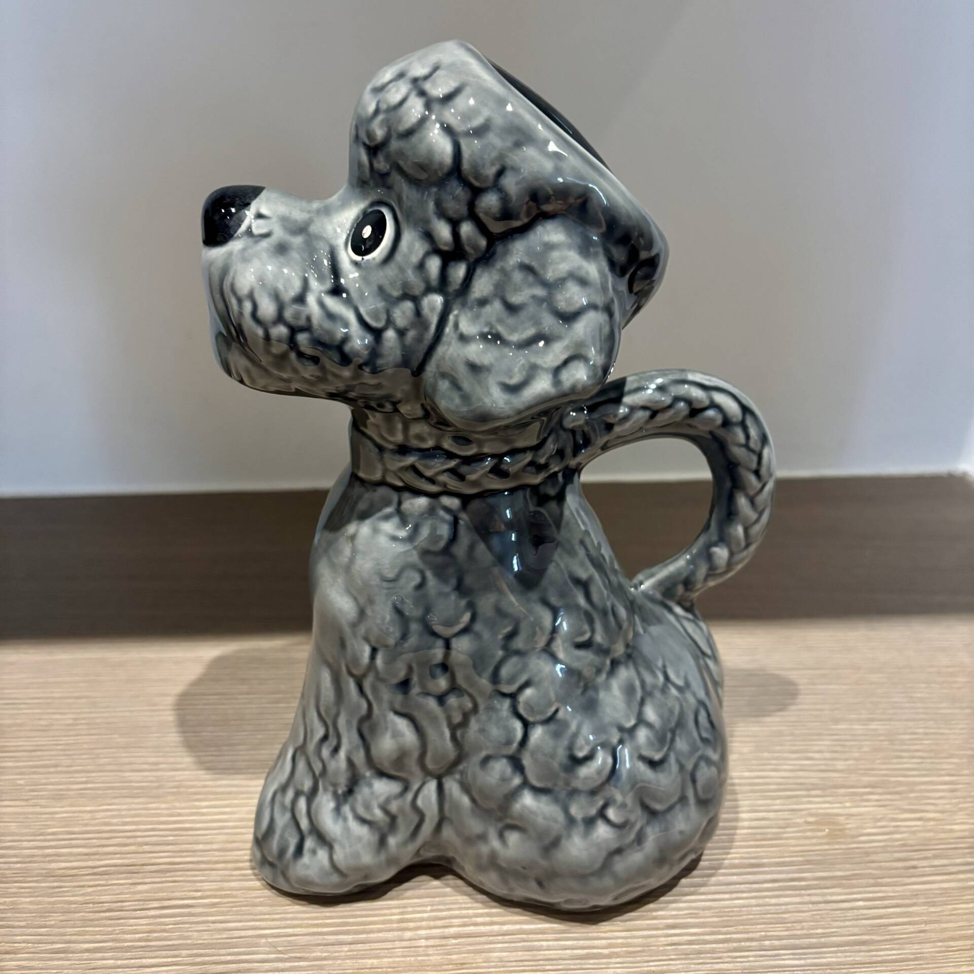 Old ceramic poodle jug