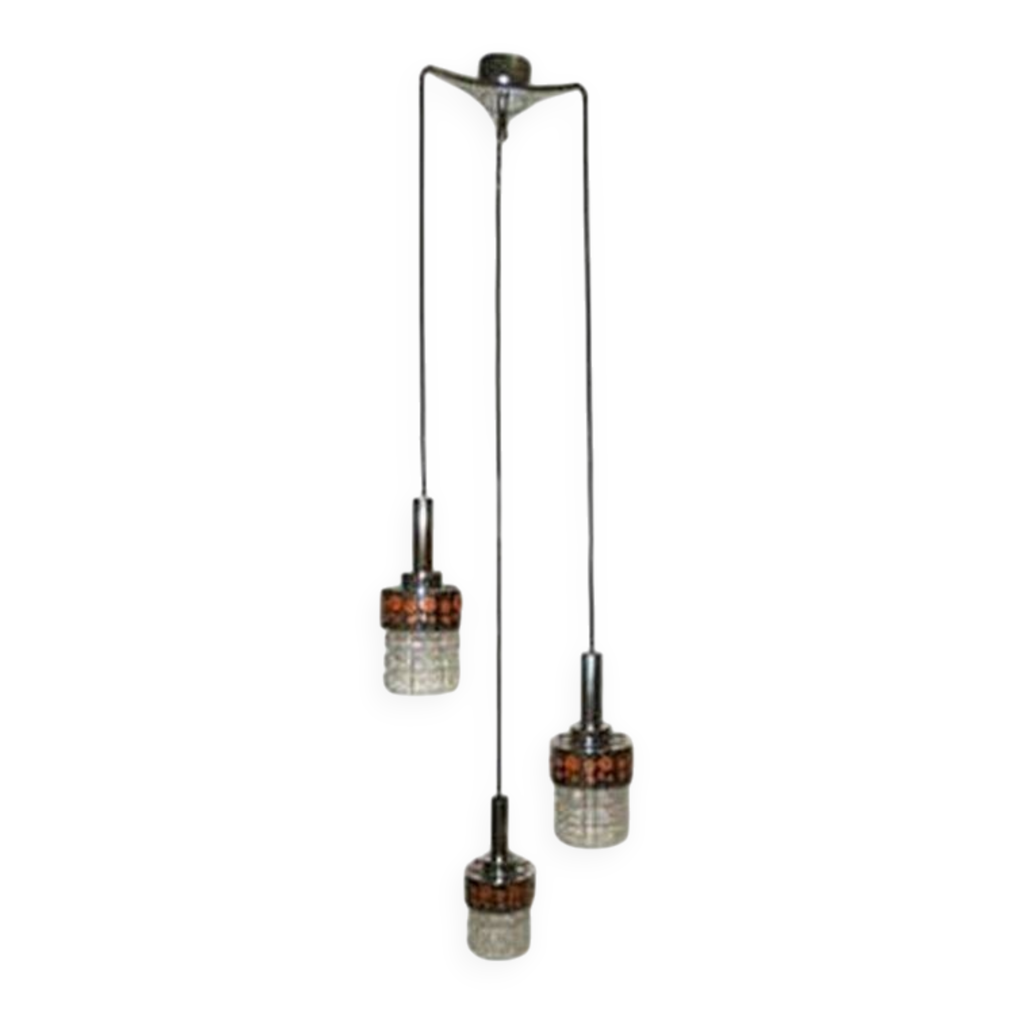 Waterfall pendant lamp by Raak Amsterdam, 1970s