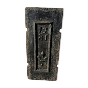 Plaque en fonte 25x55