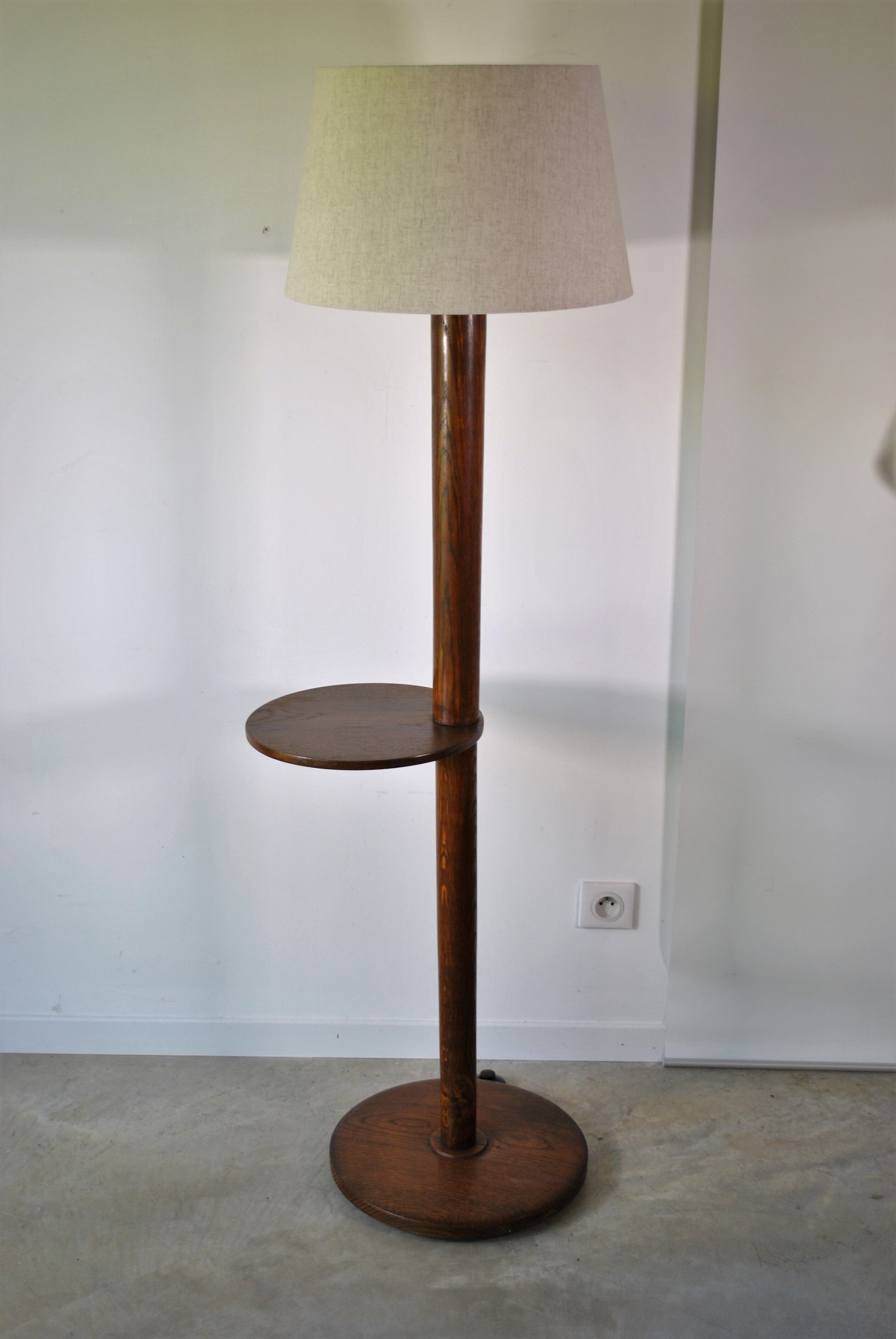 Wooden floor lamp 1960