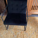 Cube velvet armchair