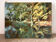 Reflections of trees on the water, oil on canvas signed