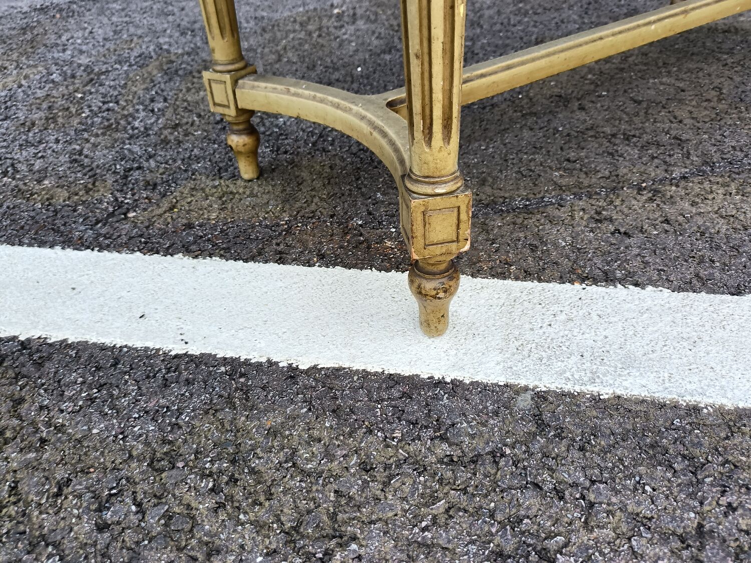 Old piano bench cannée style louis xvi