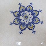 Plate in Earthenware of Sarreguemines decoration Rouen XIX th