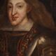 Antique Spanish portrait from the 17th century, Charles II of Spain