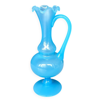 Soliflore en opaline bleue