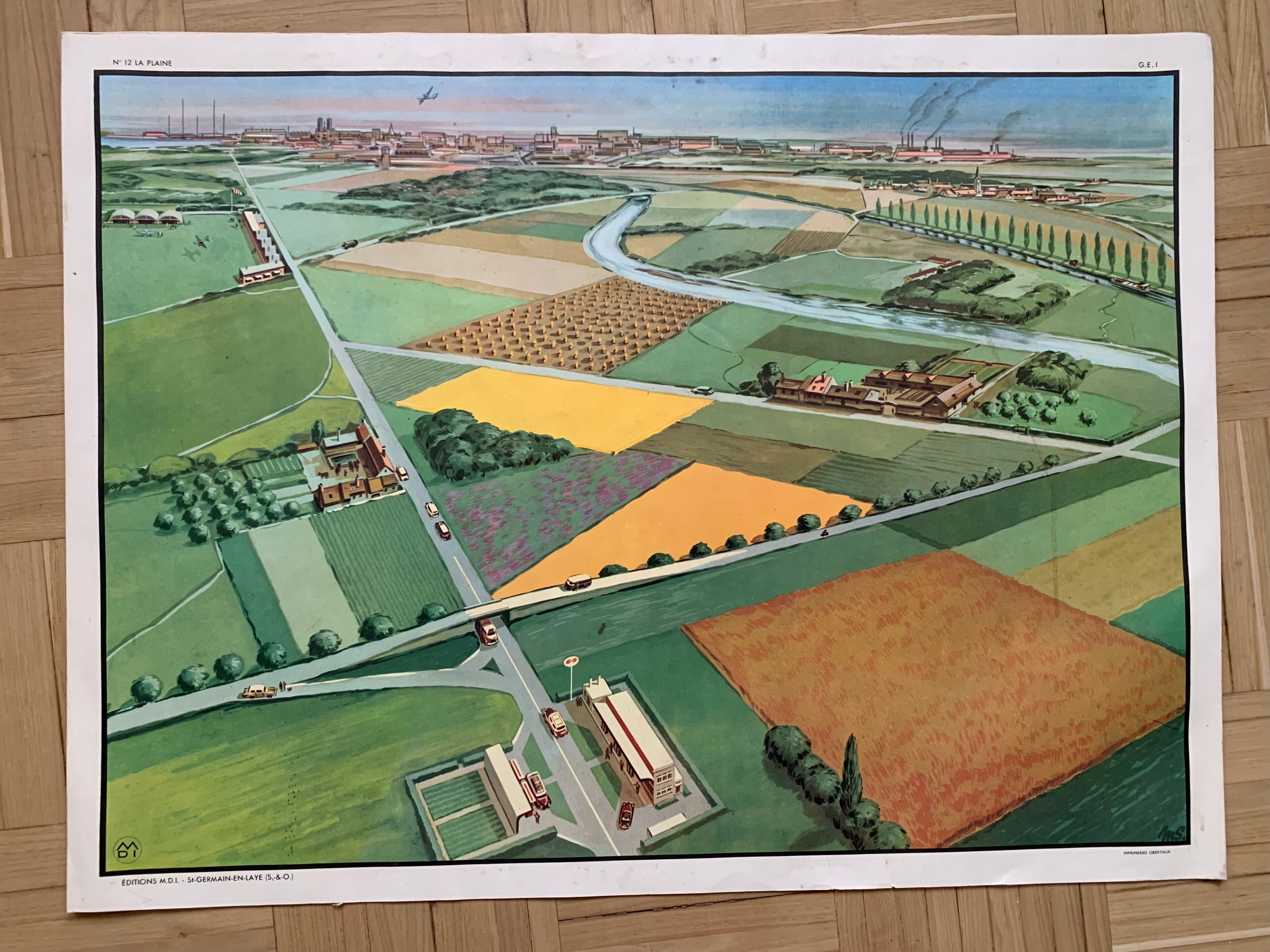 Pedagogical school poster frame