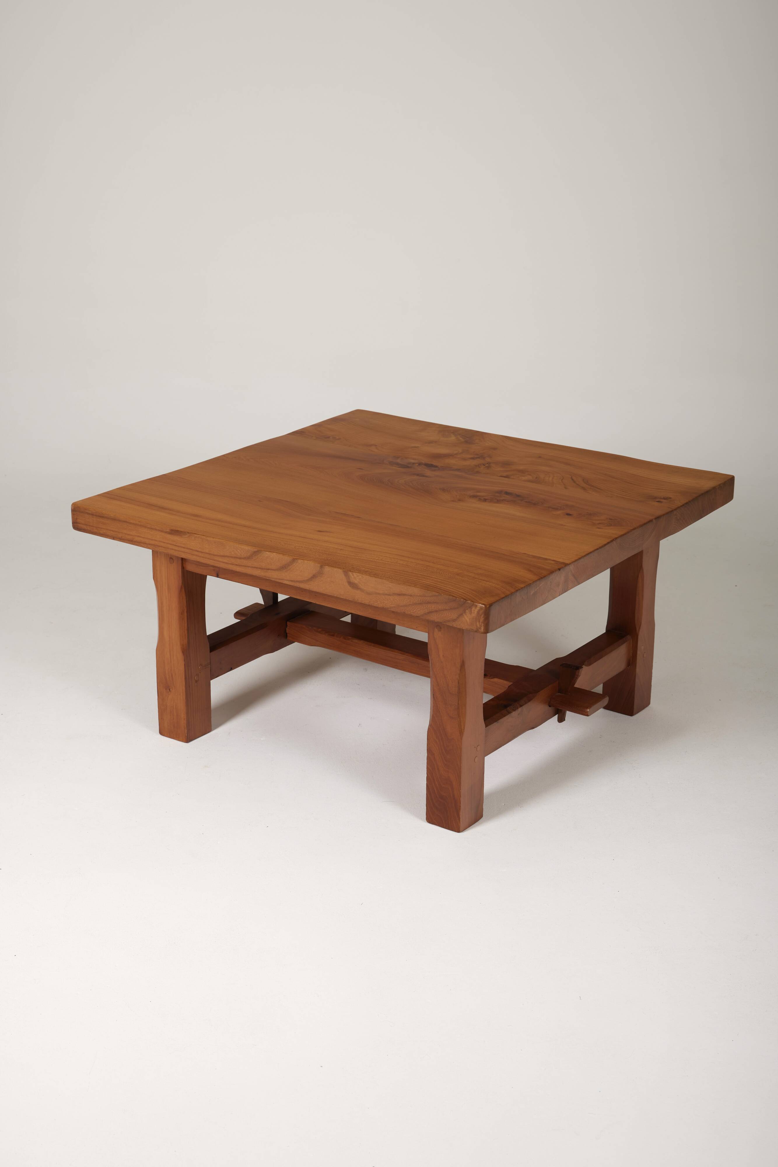 Solid wood coffee table, 1960s