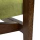 Vintage armchair solid wenge design 60s leather armrests design