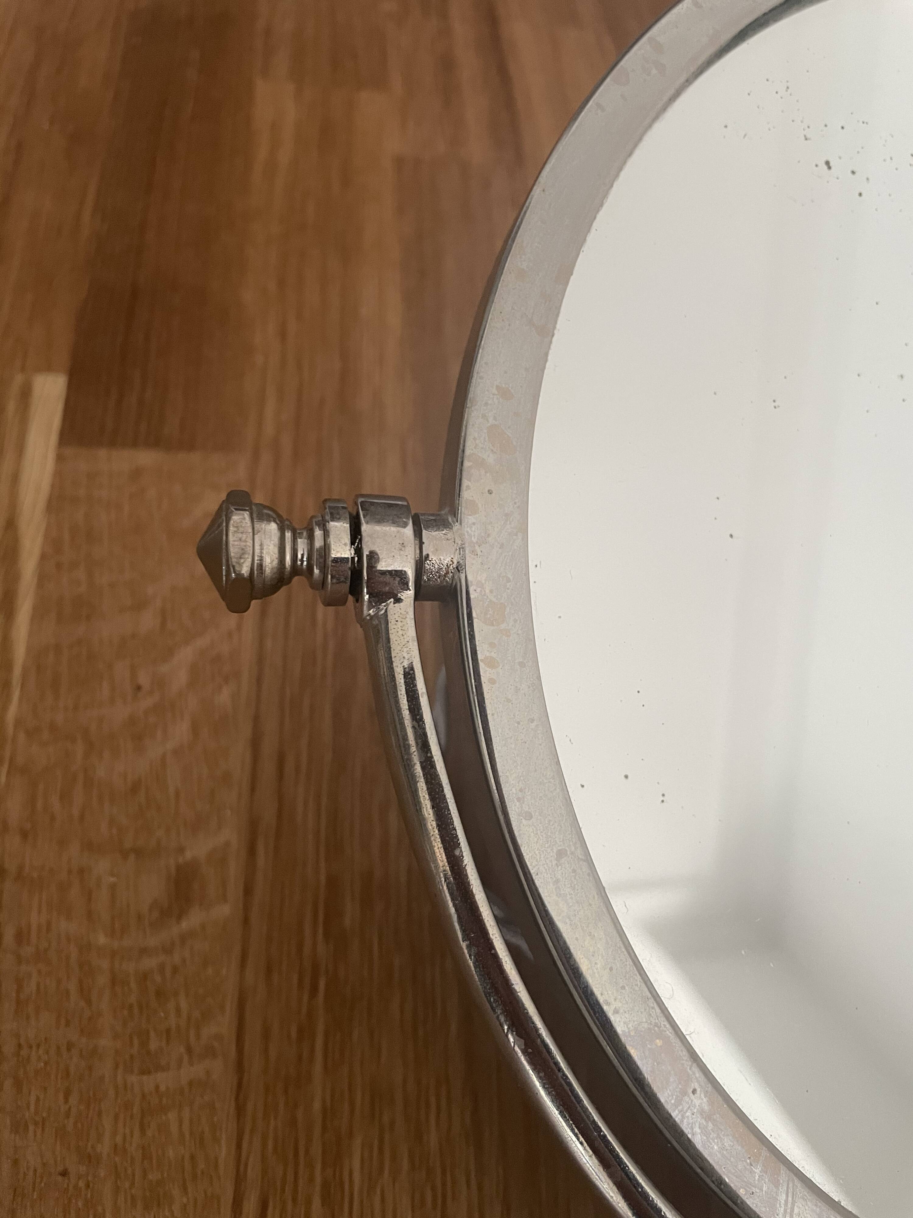 Vintage illuminating adjustable mirror, Brot, France art deco