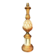 Vintage Art Deco Pineapple Lamp Base in Wood & Gold