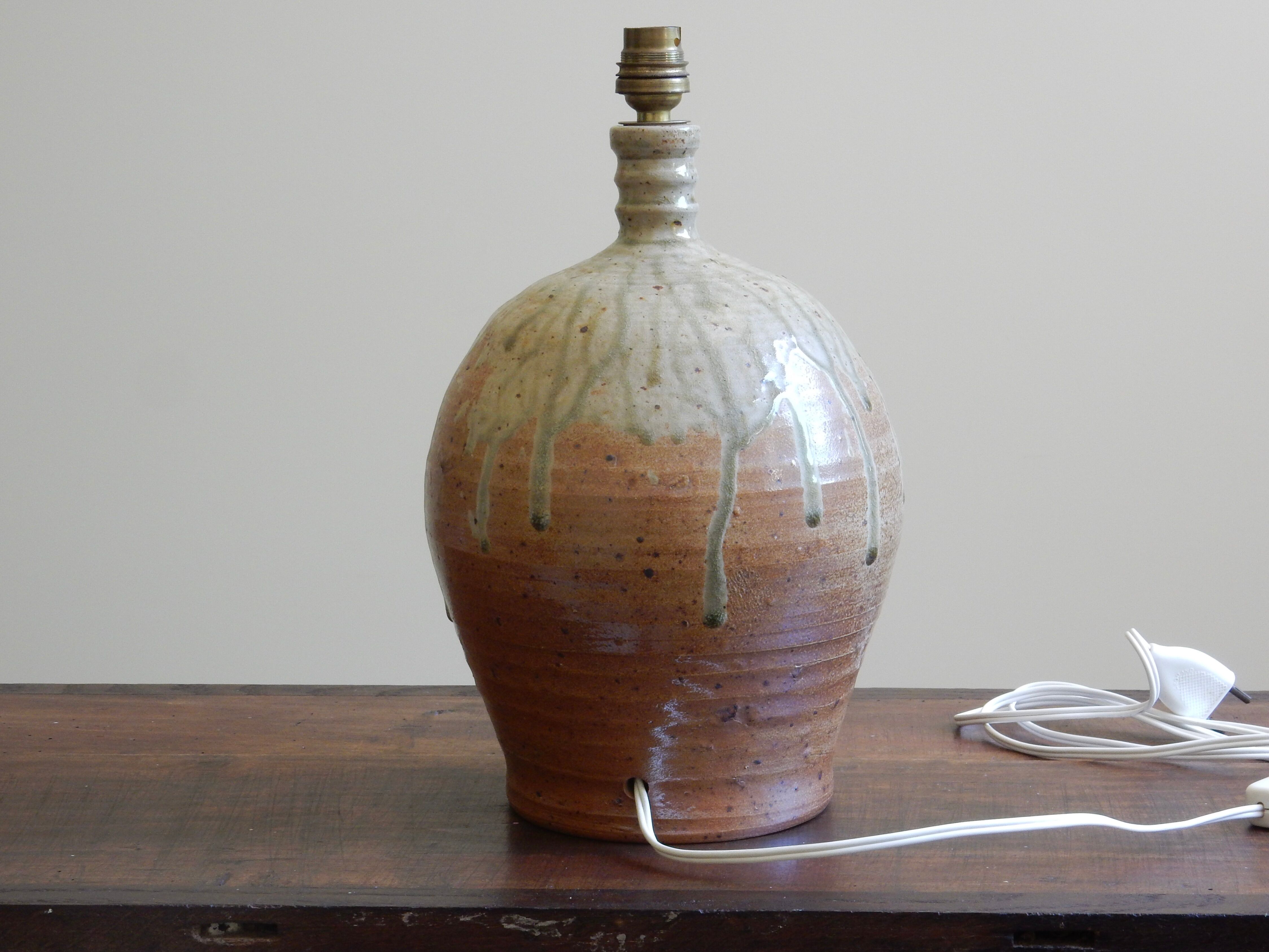 French sandstone bottle lamp / French countryside