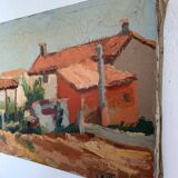 Tableau huile sur toile paysage du sud de la France