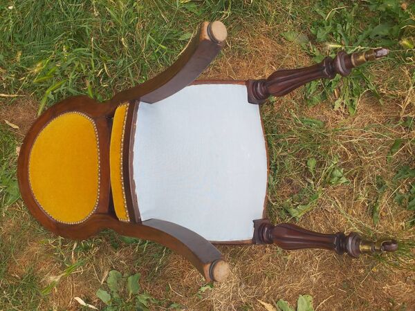 6  chaises  medaillon en acajou d'epoque Louis Philippe 19eme