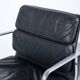 SOFT PAD CHAIR EA 217 EAMES BLACK LEATHER HERMAN MILLER PUBLISHED BY ICF 1970s