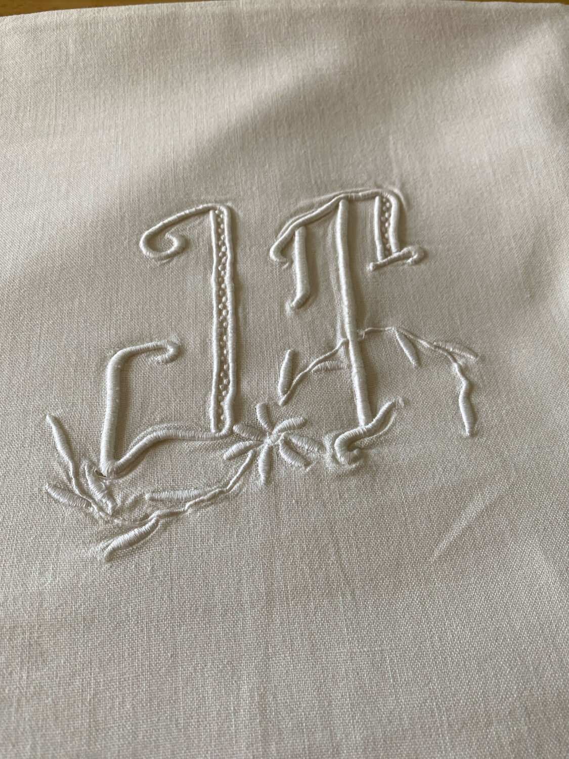 Old embroidered sheet