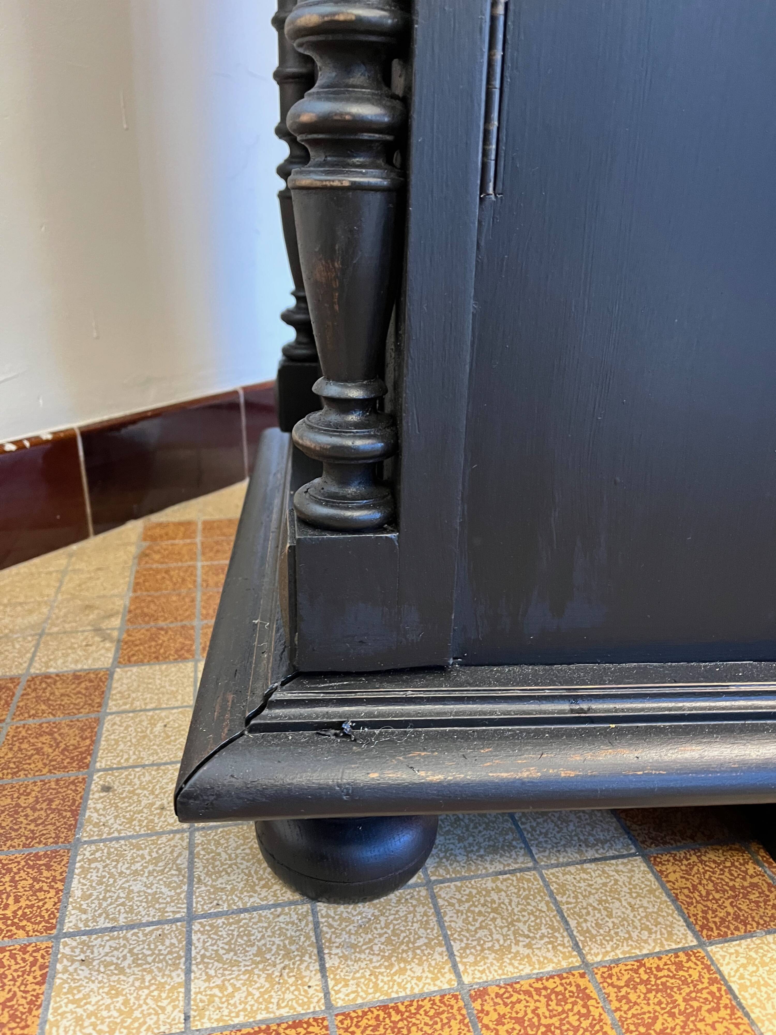 Old wooden display cabinet