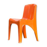 Chaise Gilac en plastique orange