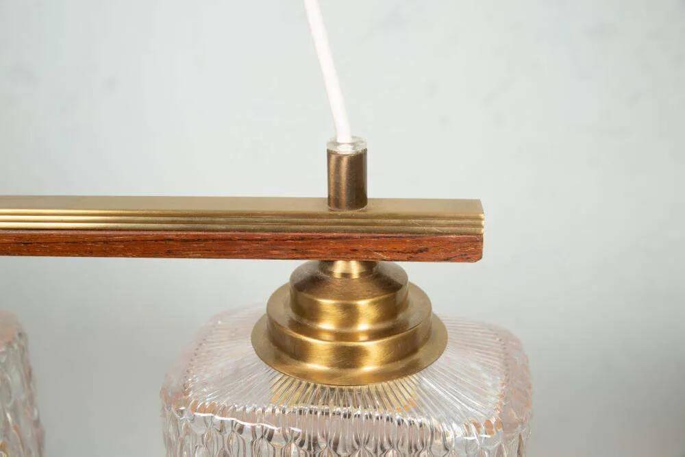 Vintage glass suspension for dining table