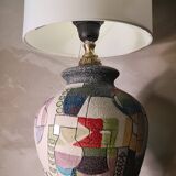 Ceramic lamp geometric cubism pablo style 45x22
