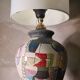 Ceramic lamp geometric cubism pablo style 45x22