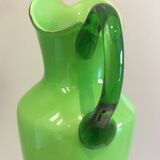 Large blown glass ewer