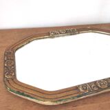 Miroir Art Déco octogonal 54x36cm