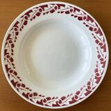 6 large antique deep plates in Saint-Amand earthenware (Nord)